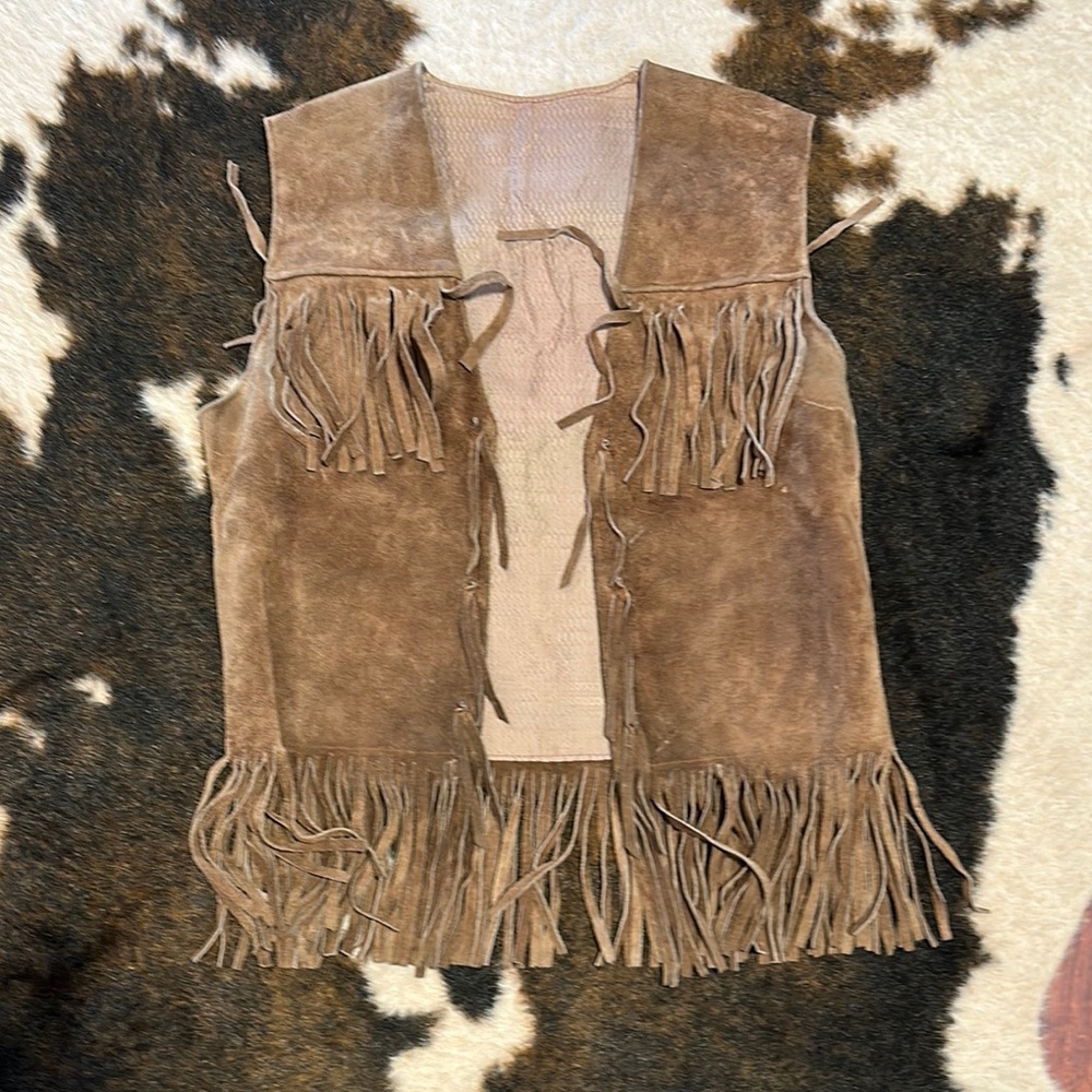 Fringed Suede Vest